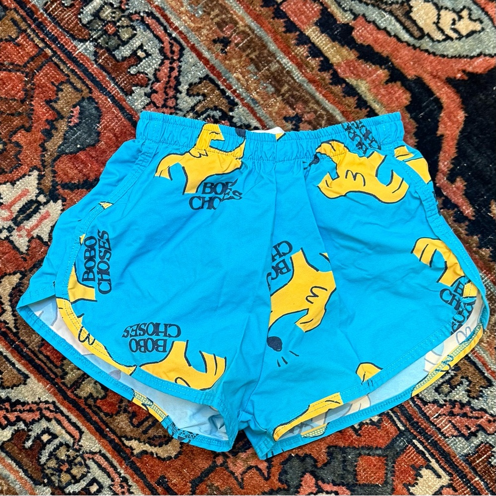 Bobo Choses Blue and Yellow Kids Swim Trunks